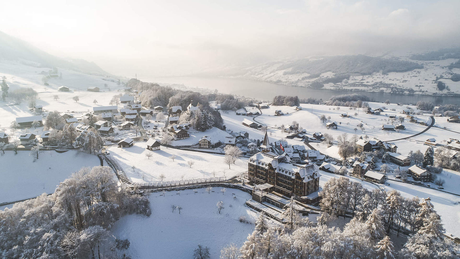 Dohnenaufnahme Flüeli-Ranft in winter
